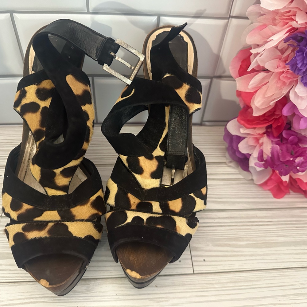 Dior Leopard Heels